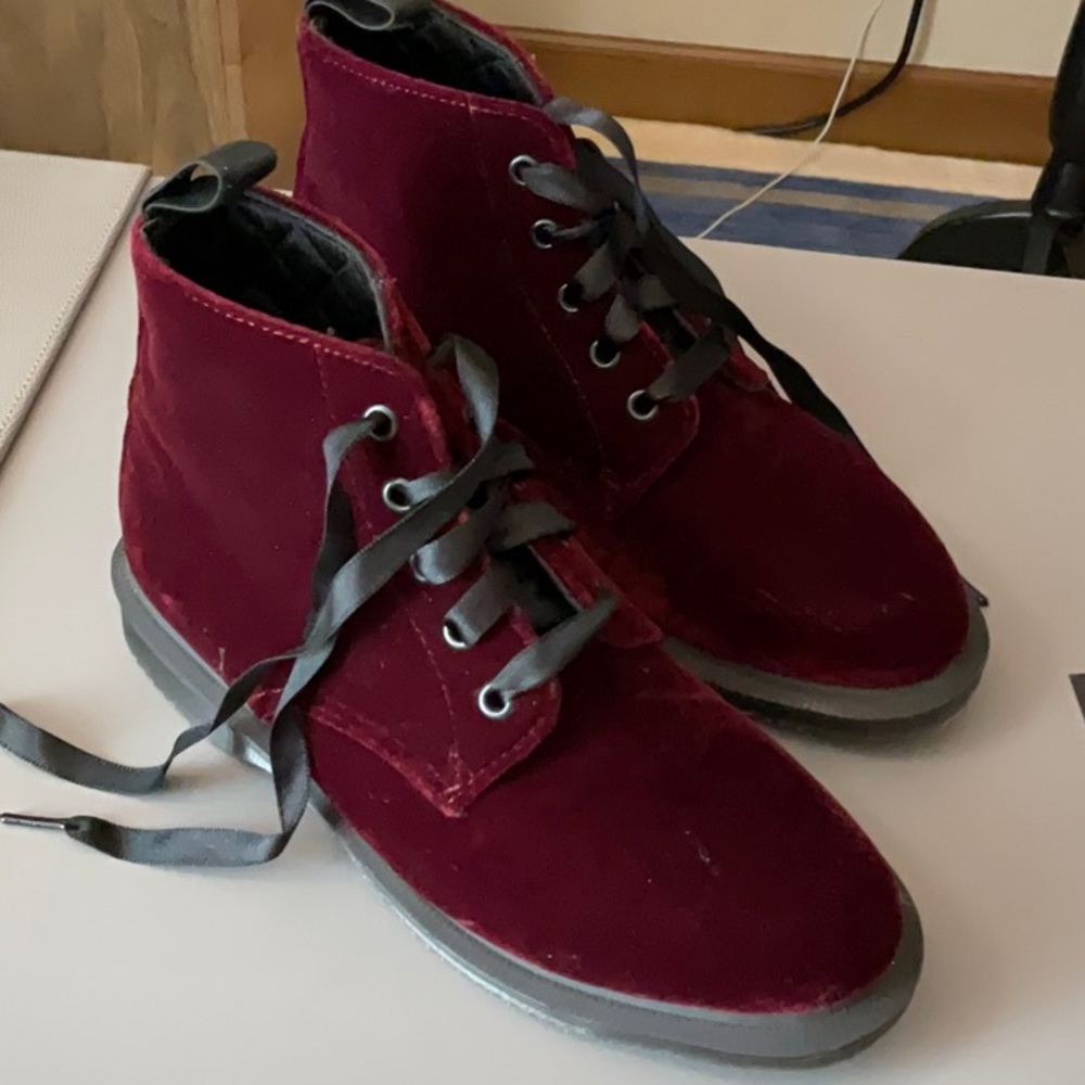 Dr. Martens "Lana" Velvet Boots